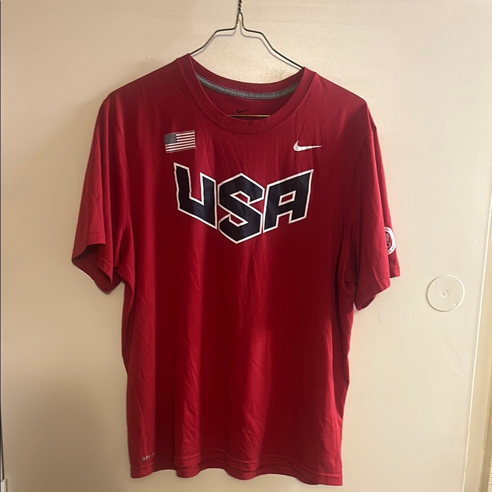 Nike Red USA Olympic  Men's T-Shirt